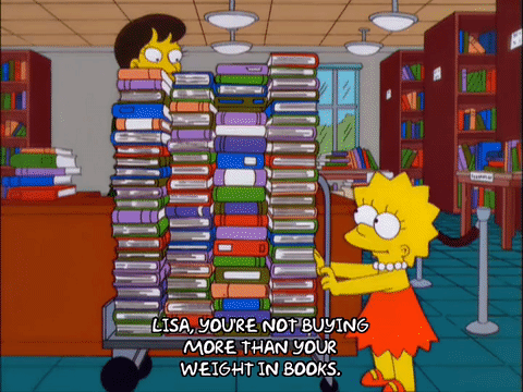 buying-all-the-books-lisa-the-simpsons